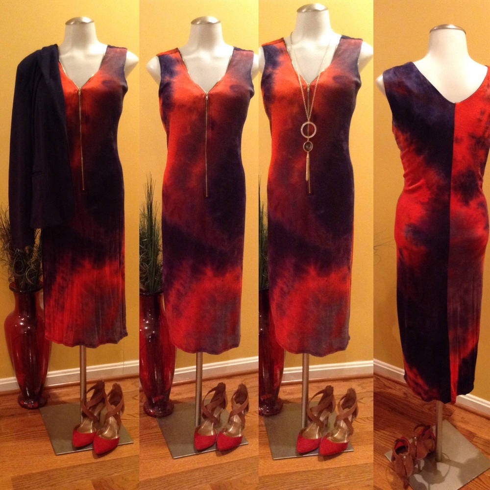 MIDI Dress Plus Size Tye Dye Diva